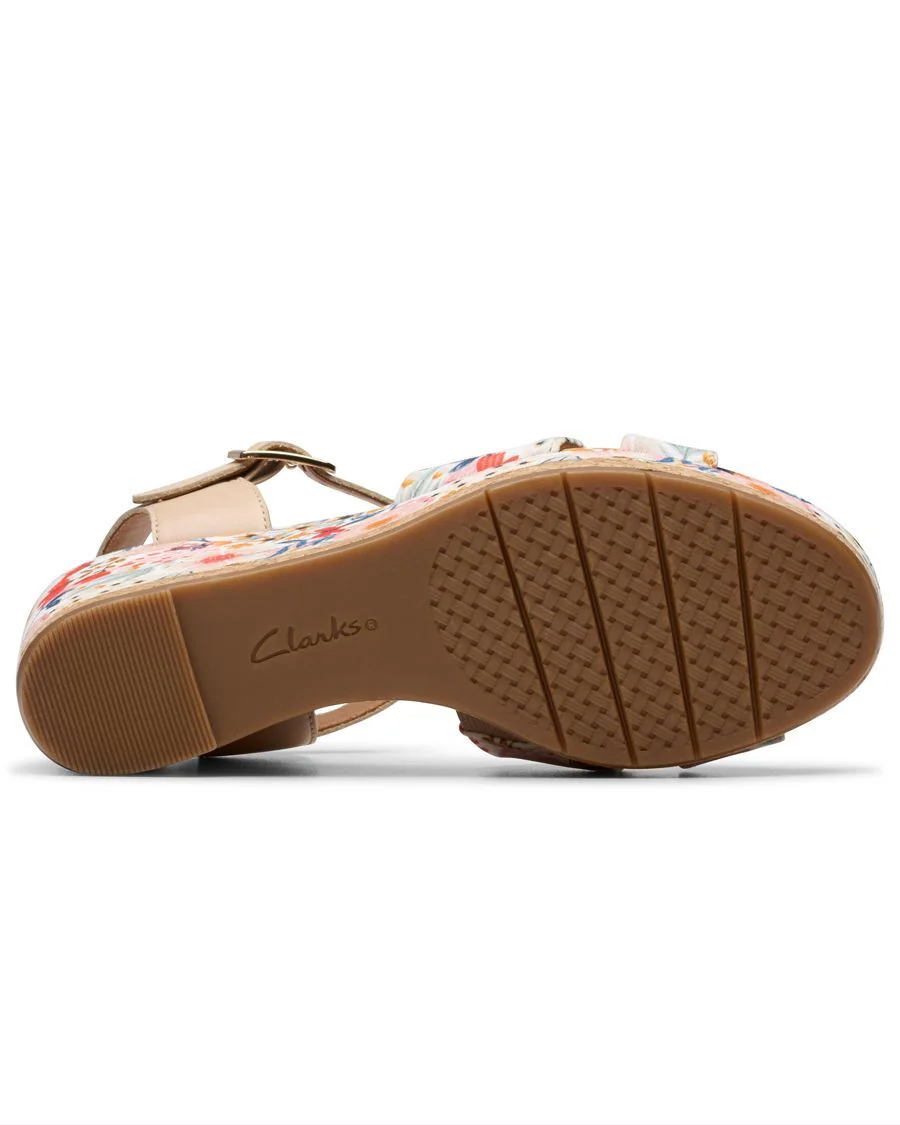 CHICLY FLORAL CLARKS SANDALE TALON HAUT - Image 4