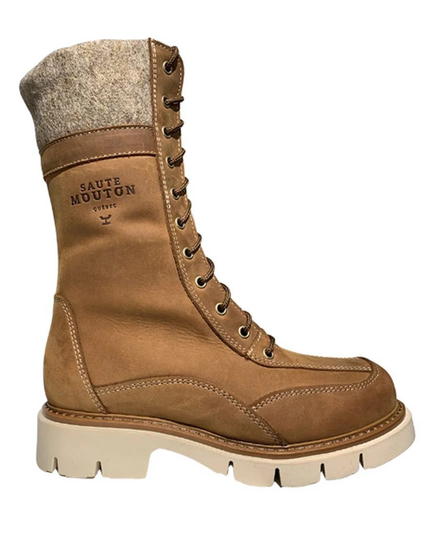 MILA SAUTE MOUTON BOTTE HIVER LAINE